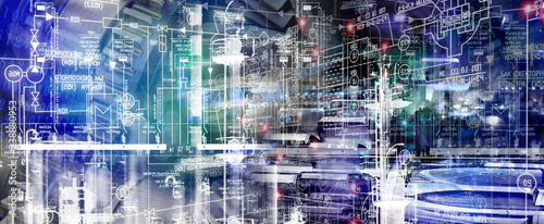 Wallpaper Mural automation power system in industry Torontodigital.ca