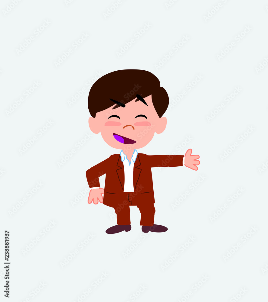 Businessman in casual style showing something in an optimistic and positive attitude. Businessman in casual style showing something in an optimistic and positive attitude.