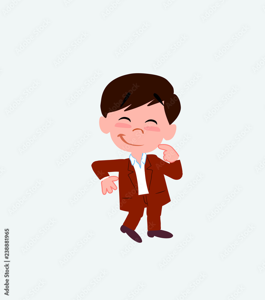 Businessman in casual style with funny expression. Businessman in casual style with funny expression.