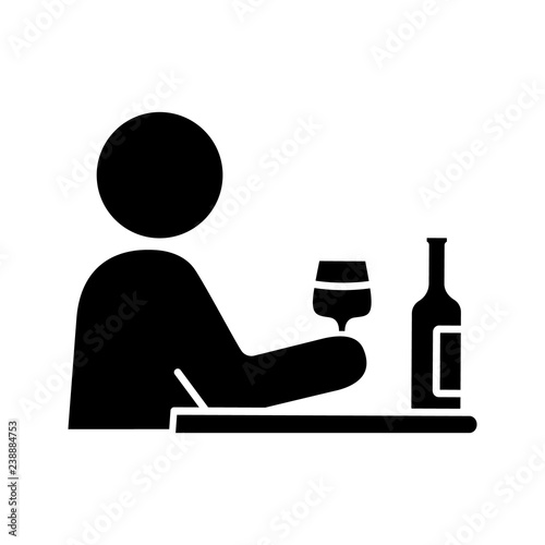 Bad habits glyph icon