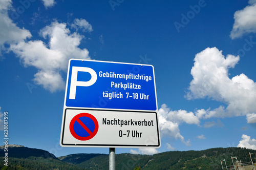 gebührenpflichtiger parkplatz im kleinwalsertal