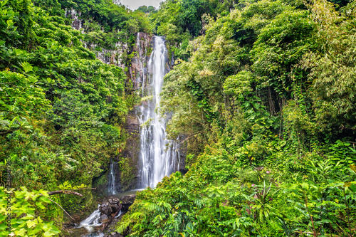 Long Exposure of Wailua Falls on the Road to Hana in Maui