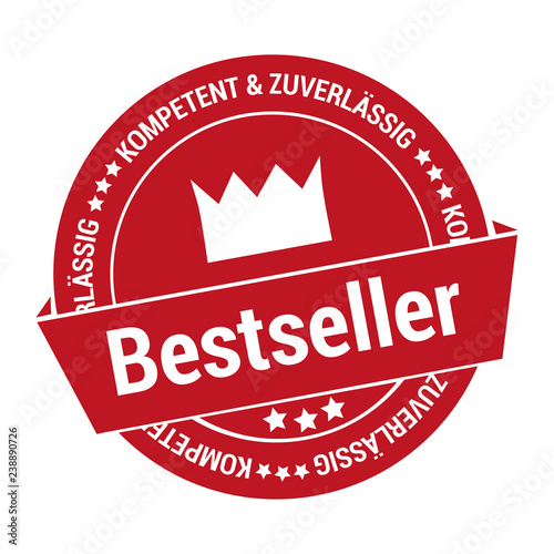 Auszeichnung Aufkleber für den Bestseller