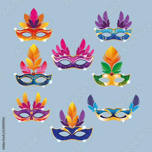 Mari gras masks