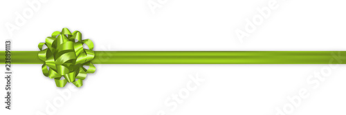 green header banner ribbon