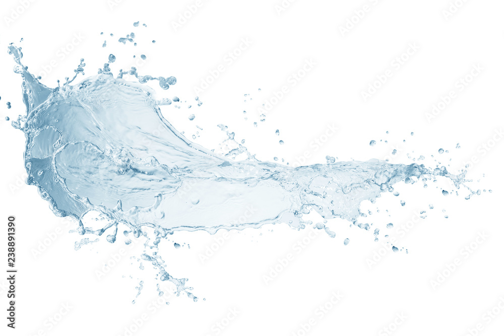 Water,water splash isolated on white background 