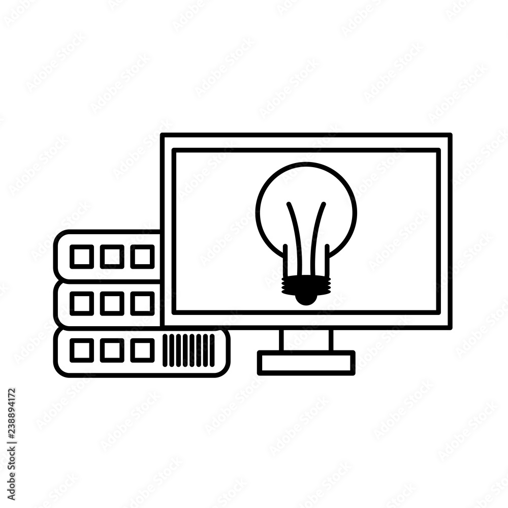 Computer with idea and database