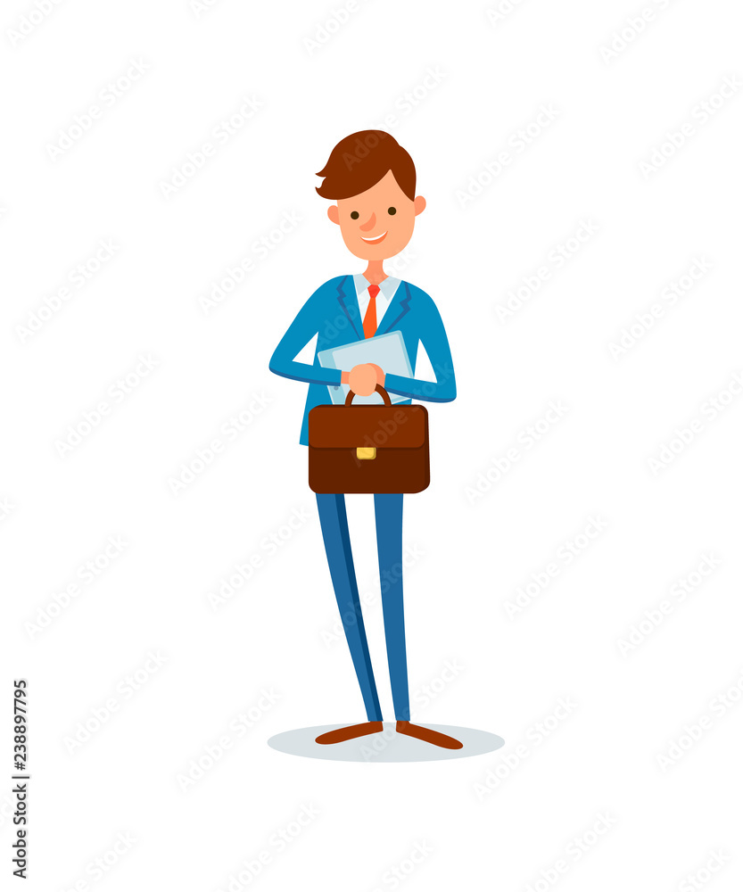 Man Carrying Briefcase Business Activities of Boss Man Carrying Briefcase Business Activities of Boss