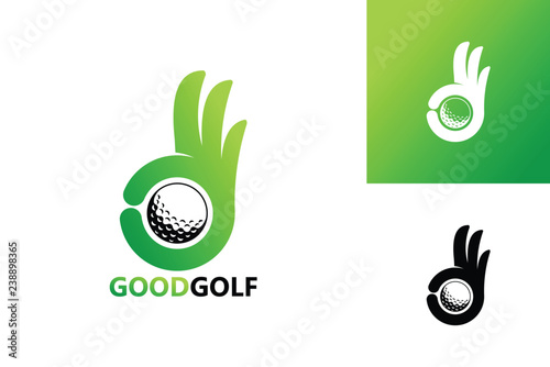 Good Golf Logo Template Design Vector, Emblem, Design Concept, Creative Symbol, Icon