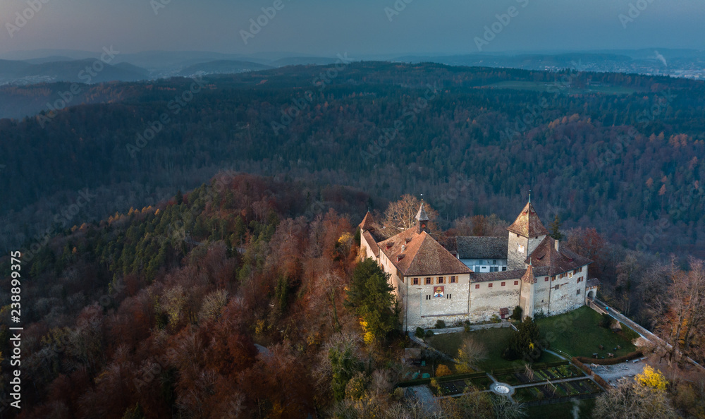 Kyburg castle located between Zurich and Winterthur, Switzerland