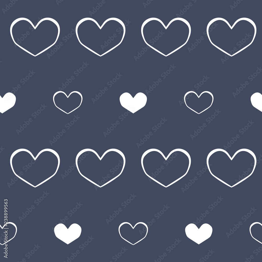 Cottonboll Love Hearts seamless pattern background. Perfect for fabric, scrapbooking and wallpaper projects.