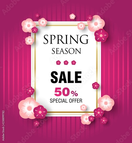 Spring sale background