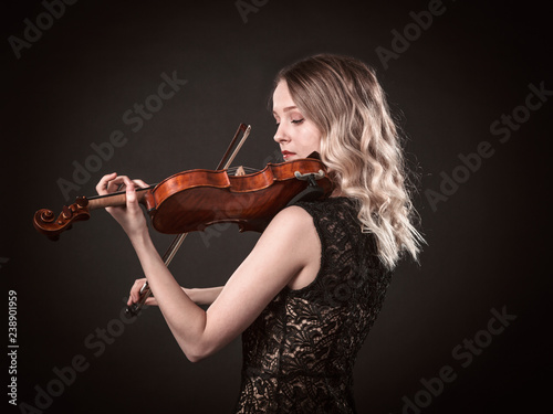 Portrait of a young violinist
