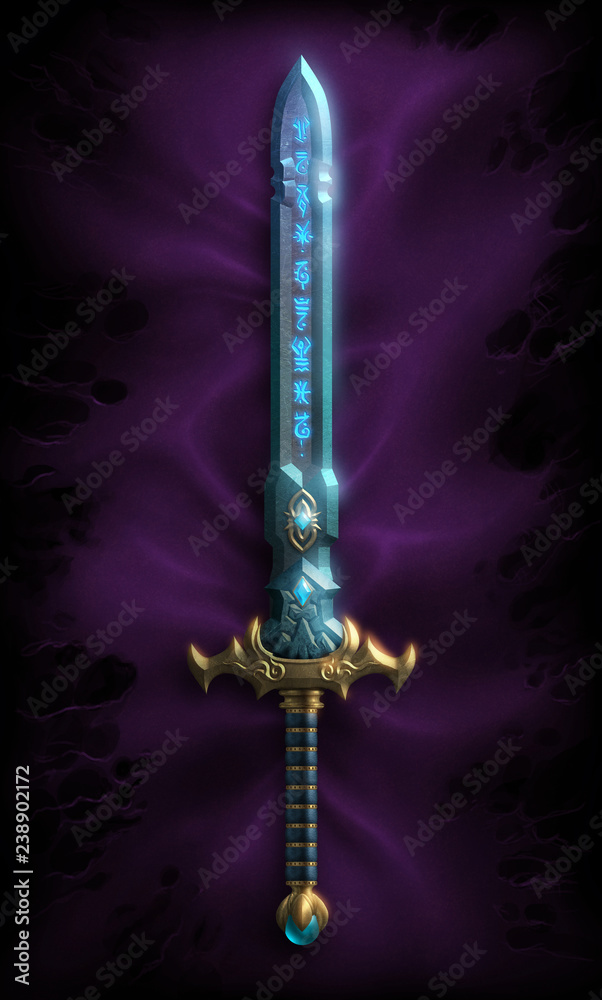 Gorgeous fantasy sword