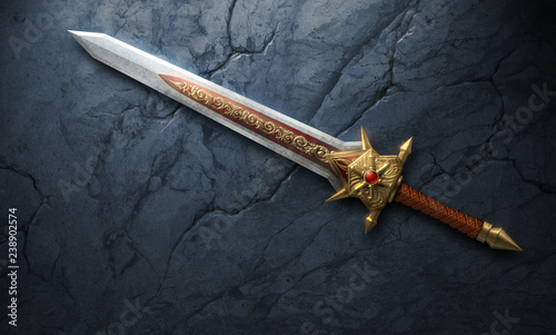 Beautiful fantasy sword photo