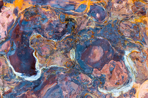 Abstract corrosion texture on the copper-plated steel sheet