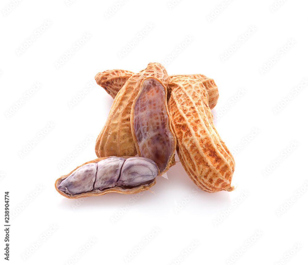 Boiled Peanut, a boiled nut isolate with white background Boiled Peanut, a boiled nut isolate with white background