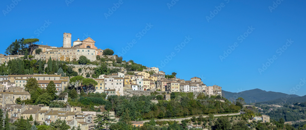 Amelia, Umbria, Italy. Medieval village on the hill