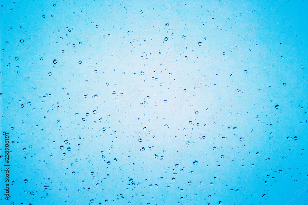 Drops of rain on the window glass. Rainy weather_