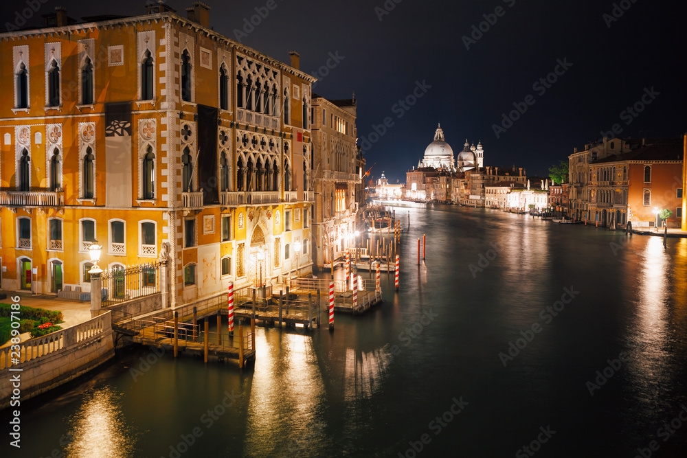 Venice in Italy by night
