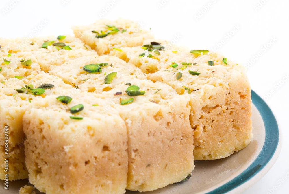 Indian Traditional Famous Sweet Food Mysore Pak or Mysoor Pak Indian Traditional Famous Sweet Food Mysore Pak or Mysoor Pak