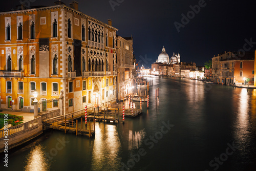 Venice in Italy by night