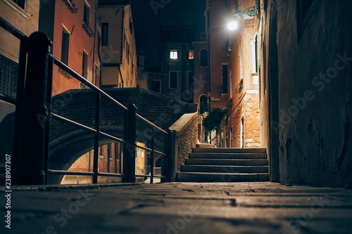 Venice in Italy by night