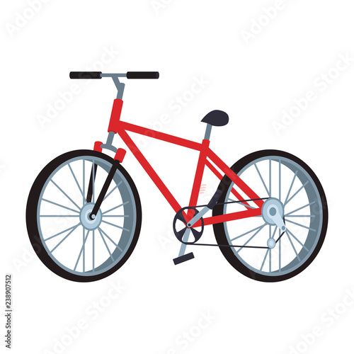 red bicicle icon photo