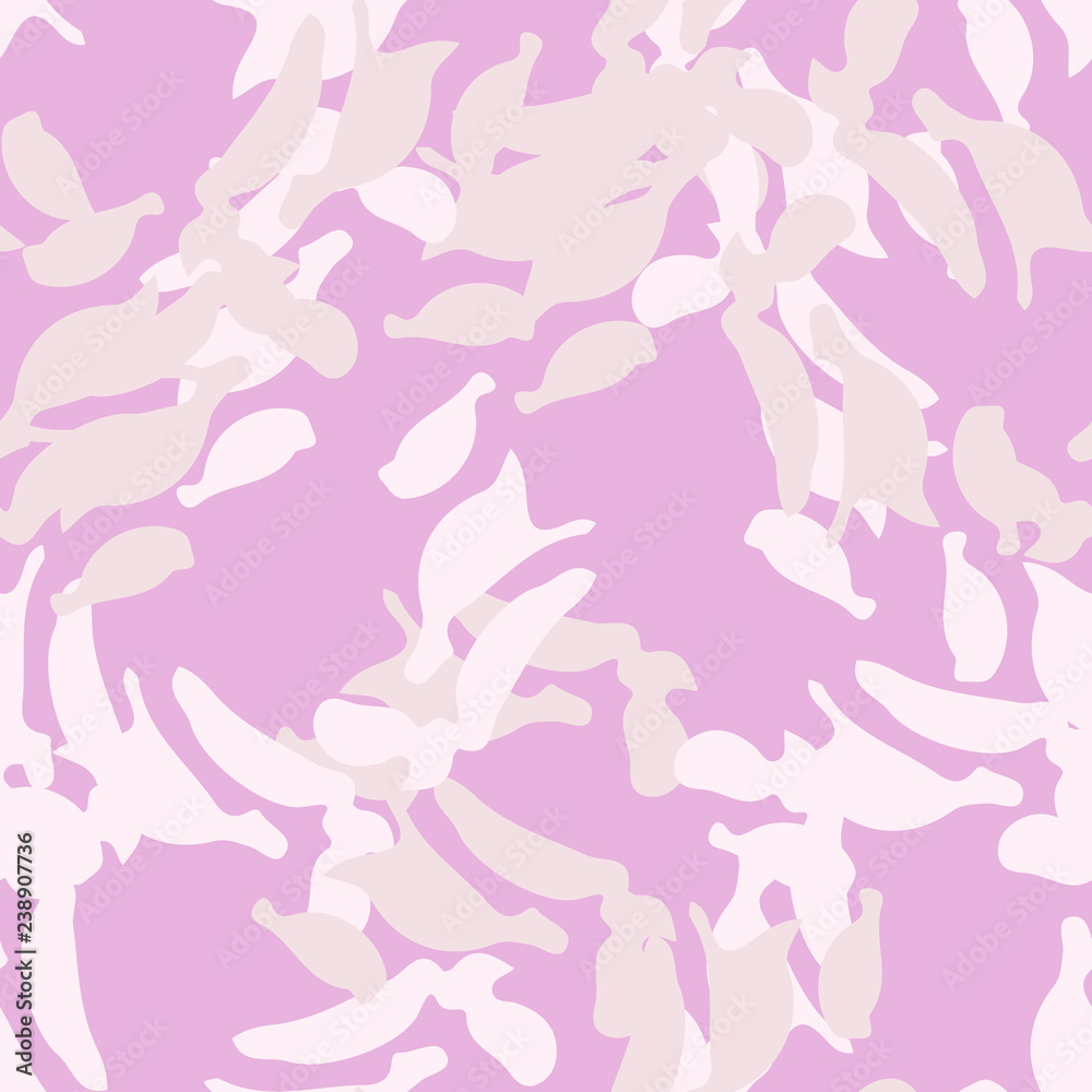 UFO camouflage of various shades of pink color