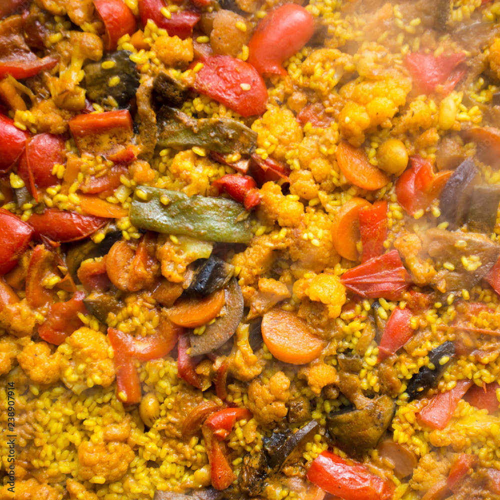 Spanish Paella Preparation Ingredients Spanish Paella Preparation Ingredients