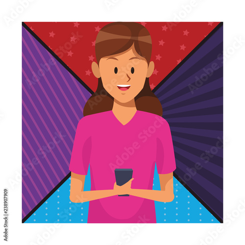 woman with cellphone