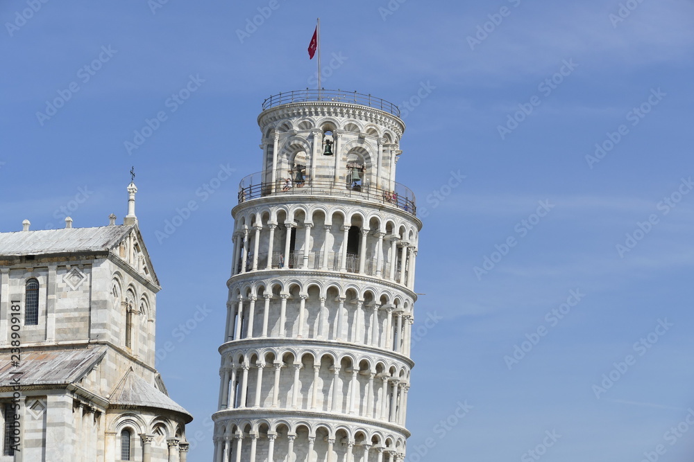Pisa - Torre pendente in piazza dei Miracoli - obrazy, fototapety, plakaty 