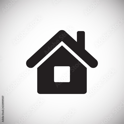 Home icon on white background for graphic and web design, Modern simple vector sign. Internet concept. Trendy symbol for website design web button or mobile app