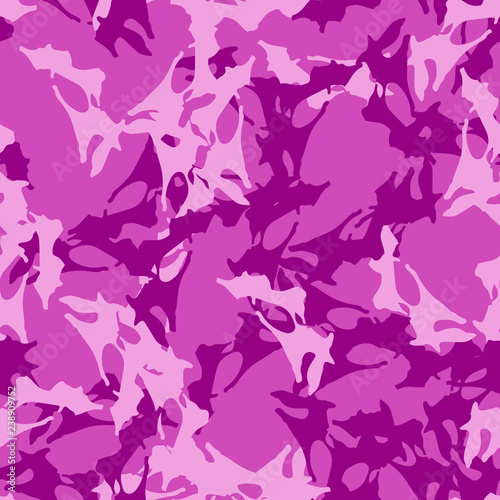 UFO camouflage of various shades of pink and purple colors