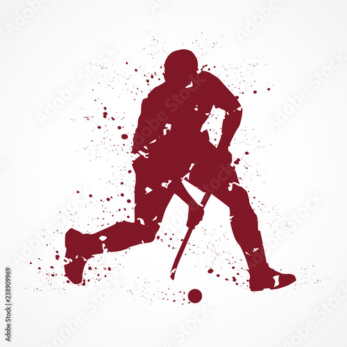 Hockey sur gazon - tâches rouges