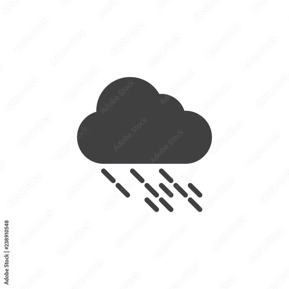 Heavy rainy cloud vector icon. filled flat sign for mobile concept and web design. Rain weather simple solid icon. Symbol, logo illustration. Pixel perfect vector graphics Heavy rainy cloud vector icon. filled flat sign for mobile concept and web design. Rain weather simple solid icon. Symbol, logo illustration. Pixel perfect vector graphics