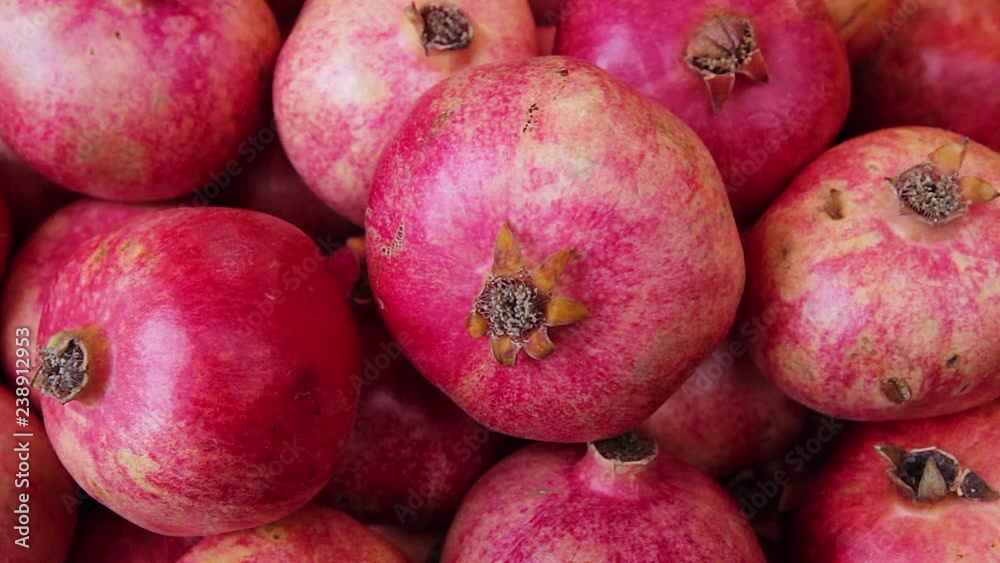 fresh pomegranates on the market fresh pomegranates on the market