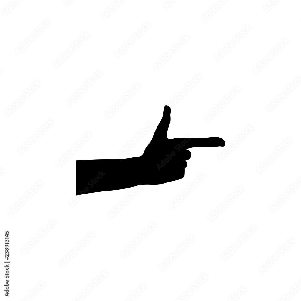 Hand gun sign Hand gun sign