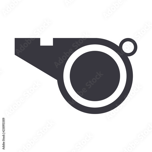 referee whistle icon photo