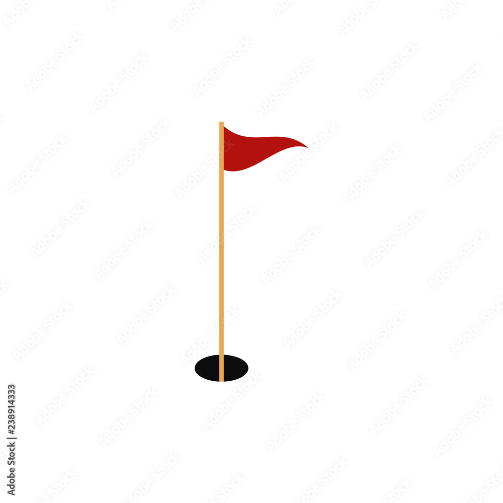 Golf flag icon Golf flag icon