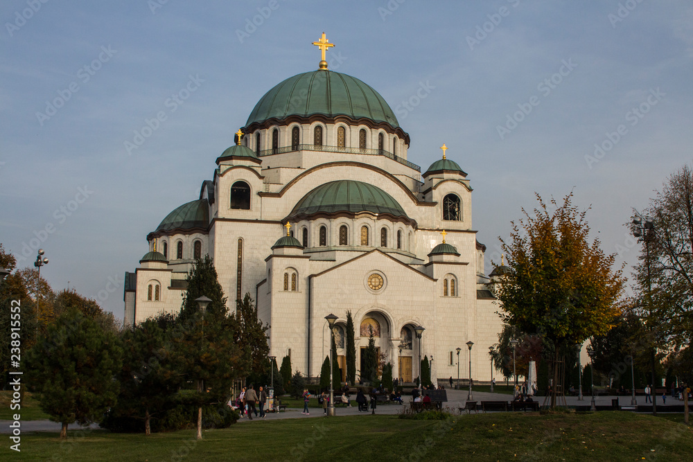 The Church of Saint Sava is a Serbian Orthodox church located  in Belgrade. It is one of the largest Orthodox churches in the world.