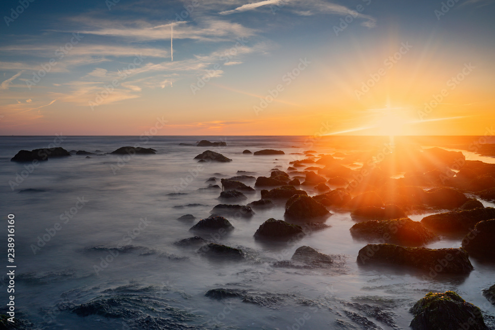 Obraz premium moody seascape along the Dutch coast