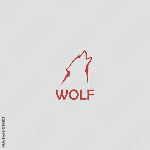 wolf logo template