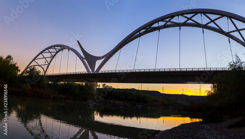 Ibn Abbas Firnas Bridge at sunset, Cordoba, Spain
