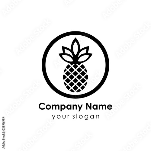 pineapple logo template
