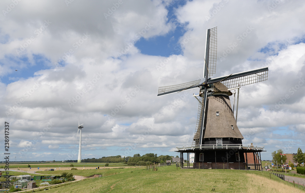 Windmühle De Herder in Medemblik, Holland