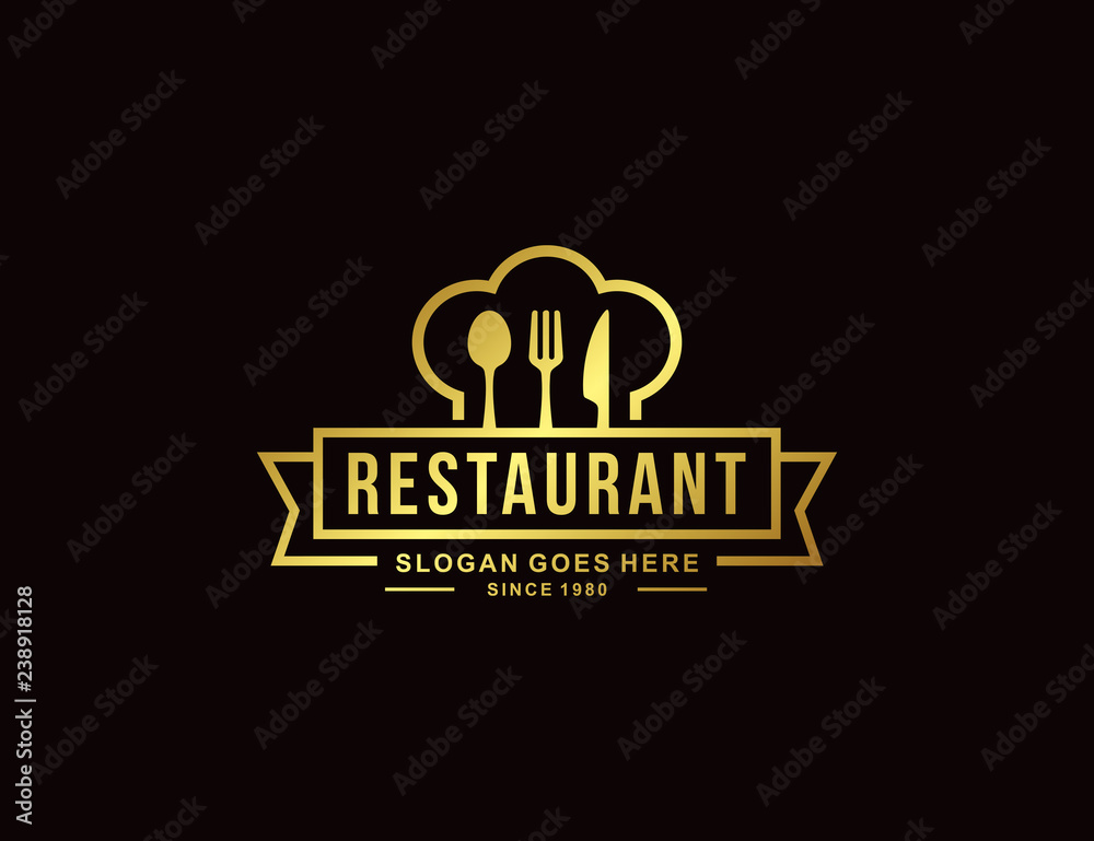Fototapeta premium Restaurant logo template