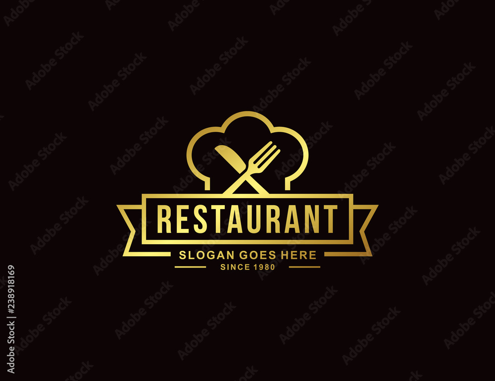 Restaurant logo template Restaurant logo template