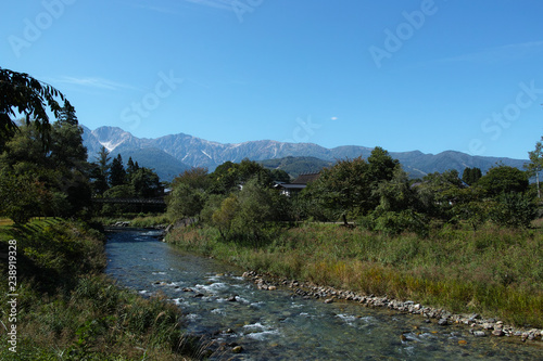 秋の白馬村