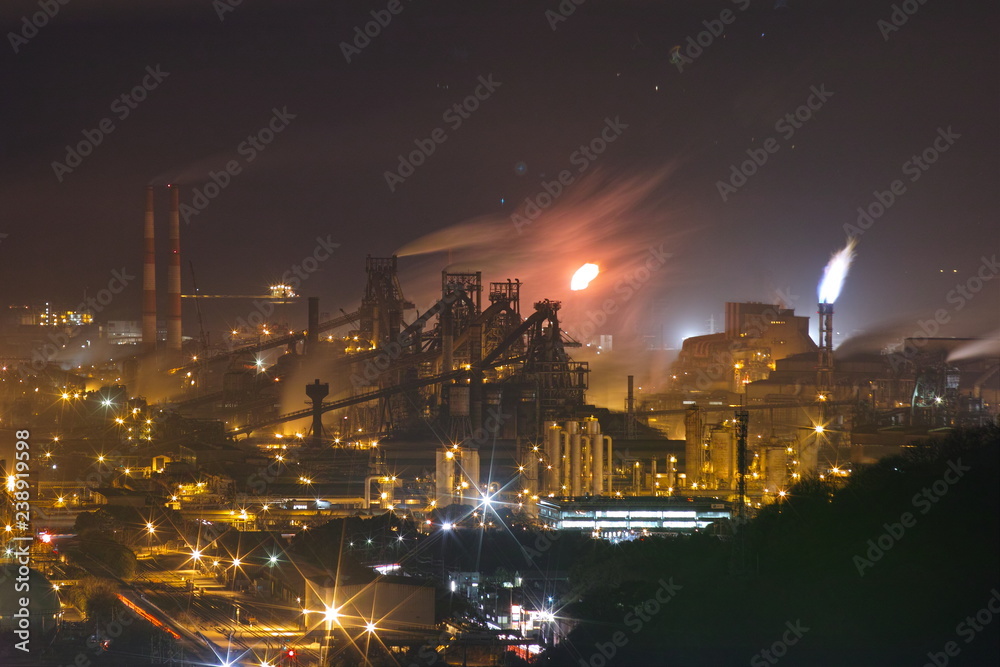 Fototapeta premium 福山工場夜景